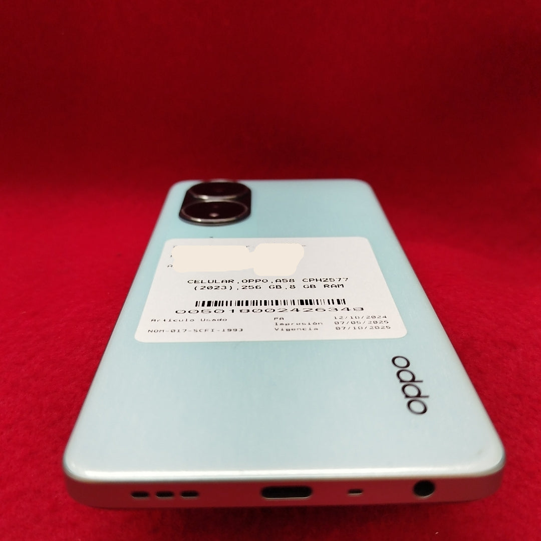 CELULAR OPPO  A58 CPH2577 (2023) 256 GB 8 GB RAM (SEMINUEVO)