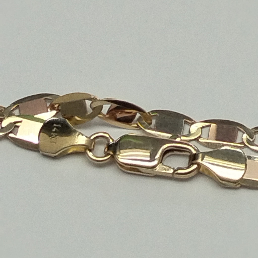 CADENAS VALENTINA/ESPEJO ORO 14K 10.7 (NUEVO)