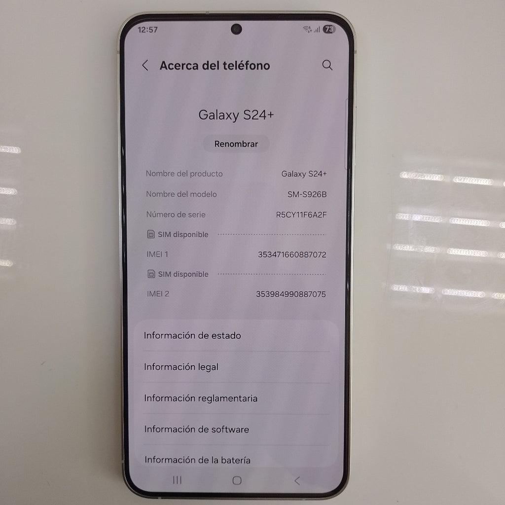 CELULAR SAMSUNG GALAXY S24 + SM-S926B (2024) 256 GB 12 GB RAM (SEMINUEVO)