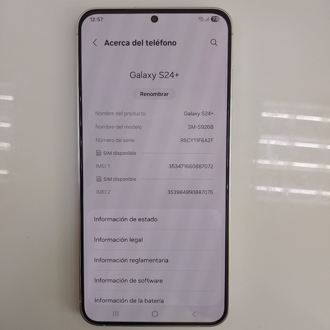 CELULAR SAMSUNG GALAXY S24 + SM-S926B (2024) 256 GB 12 GB RAM (SEMINUEVO)