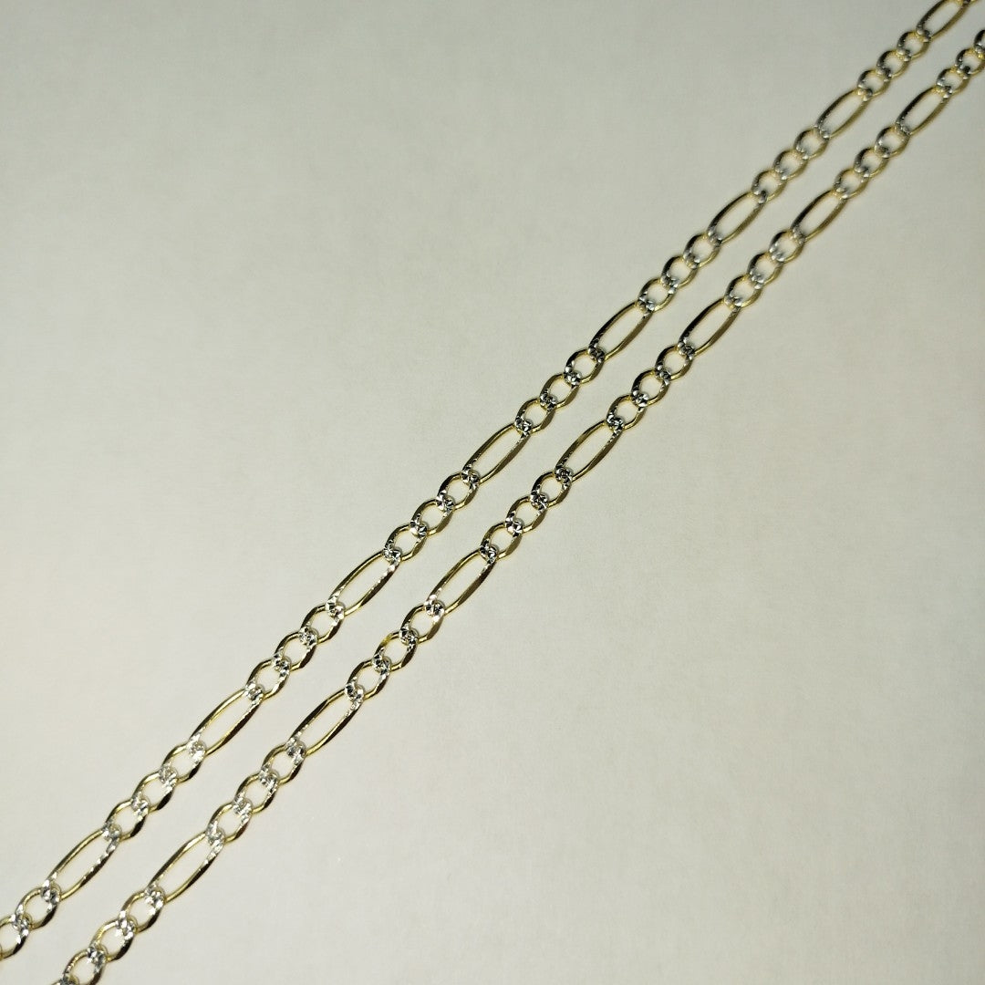 CADENAS CARTIER 3*1 DIAMANTADA ORO 14K 8.1 (NUEVO)