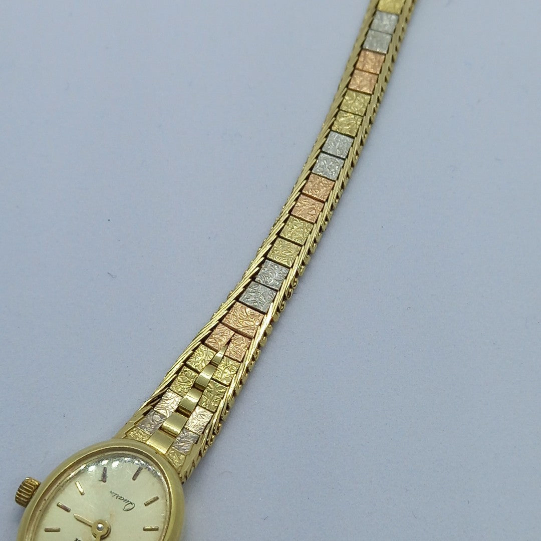 RELOJ CAJA ACERO PULSO ORO. ORO. 14 K 20 GRMS (SEMINUEVO)