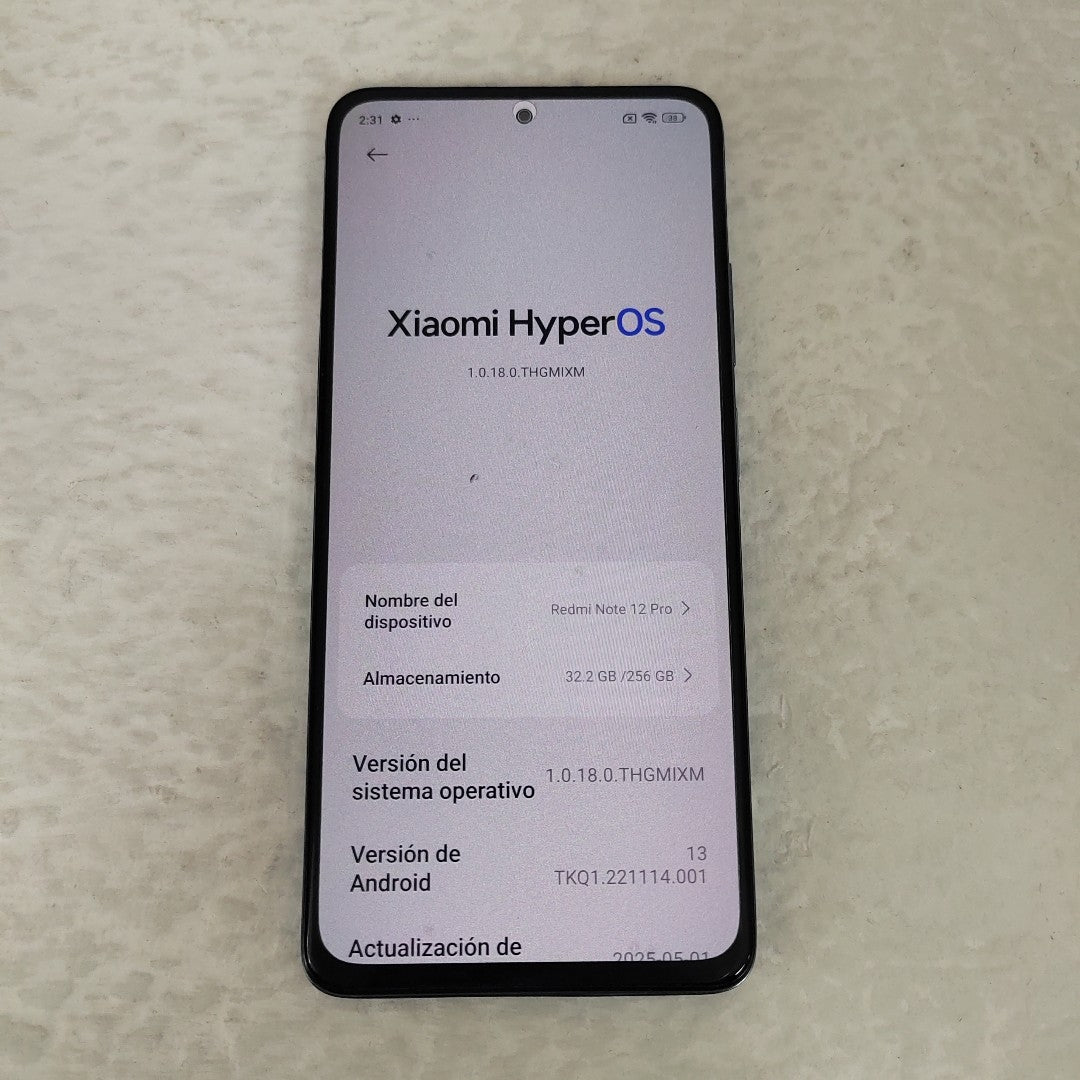 CELULAR XIAOMI REDMI NOTE 12 PRO 4G 2209116AG (2023) 256 GB 8 GB RAM (SEMINUEVO)