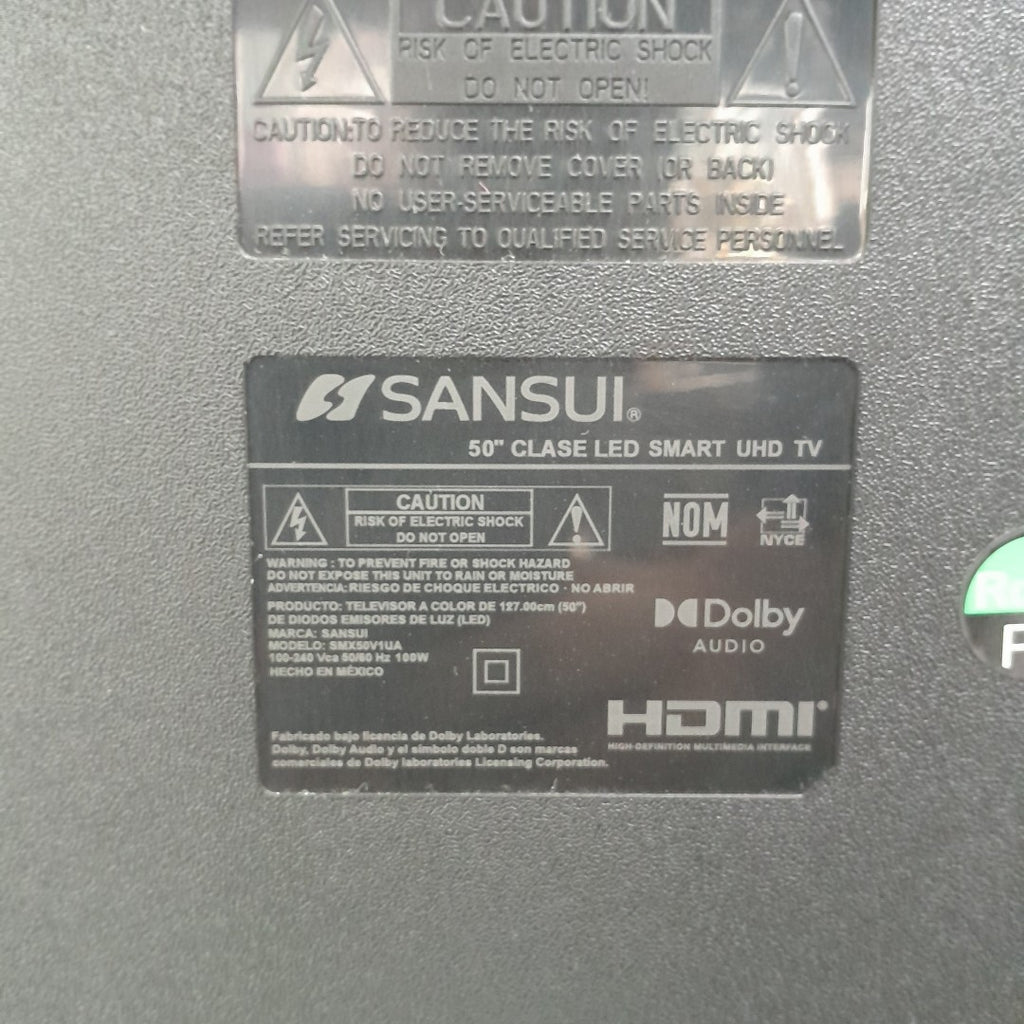 PANTALLA SANSUI SMX50V1UA (2022) 50" LED 4K (SEMINUEVO)