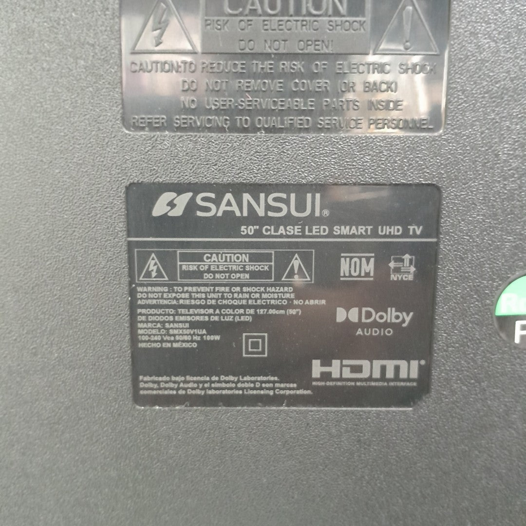 PANTALLA SANSUI SMX50V1UA (2022) 50" LED 4K (SEMINUEVO)