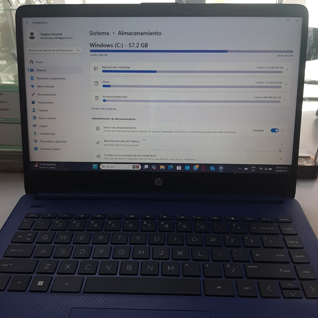LAPTOP HP 14-DQ0055DX (2022) 64 GB SSD 4 GB RAM (SEMINUEVO)