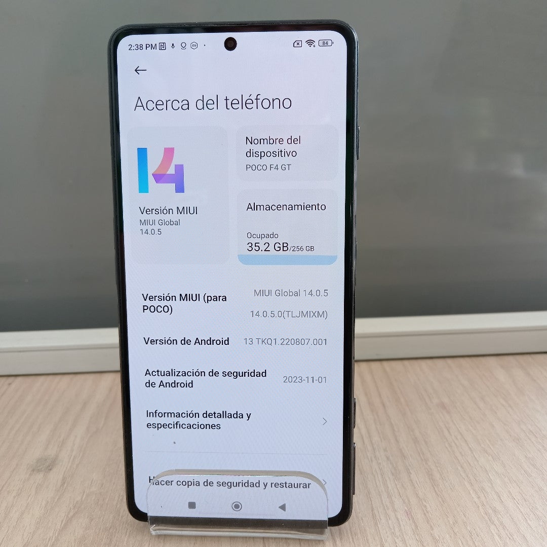 CELULAR XIAOMI POCO F4 GT 21121210G 256 GB 12 GB RAM (SEMINUEVO)