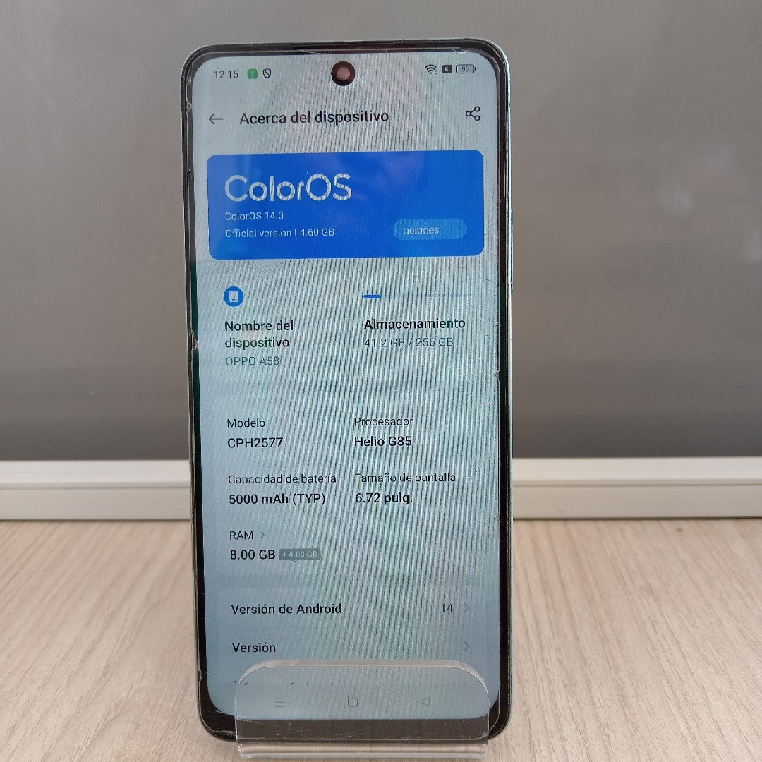 CELULAR OPPO A58 CPH2577 (2023) 256 GB 8 GB RAM