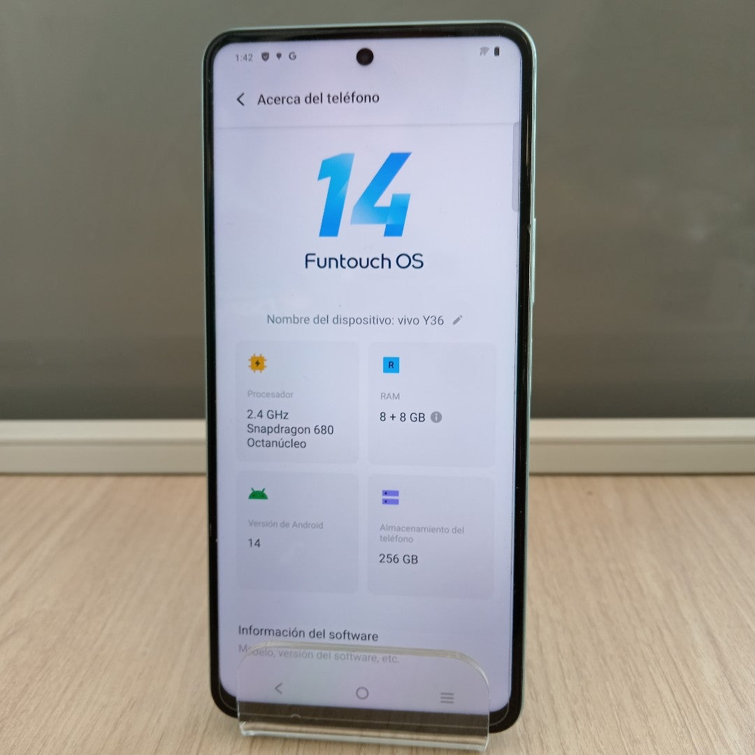 CELULAR VIVO Y36 V2247 256 GB 8 GB RAM (SEMINUEVO)