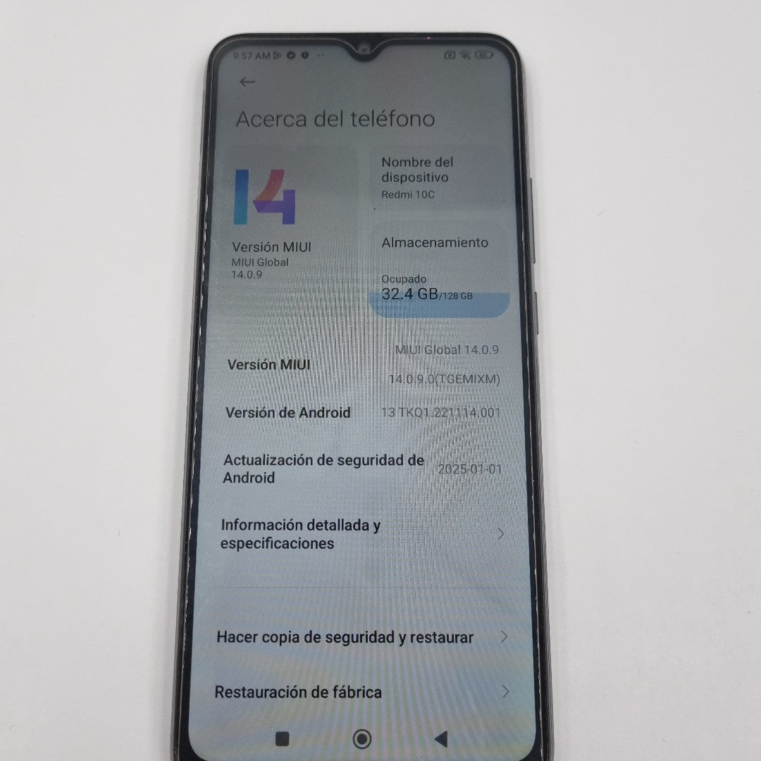 CELULAR XIAOMI REDMI 10C 220333QAG 128 GB 4 GB RAM (SEMINUEVO)