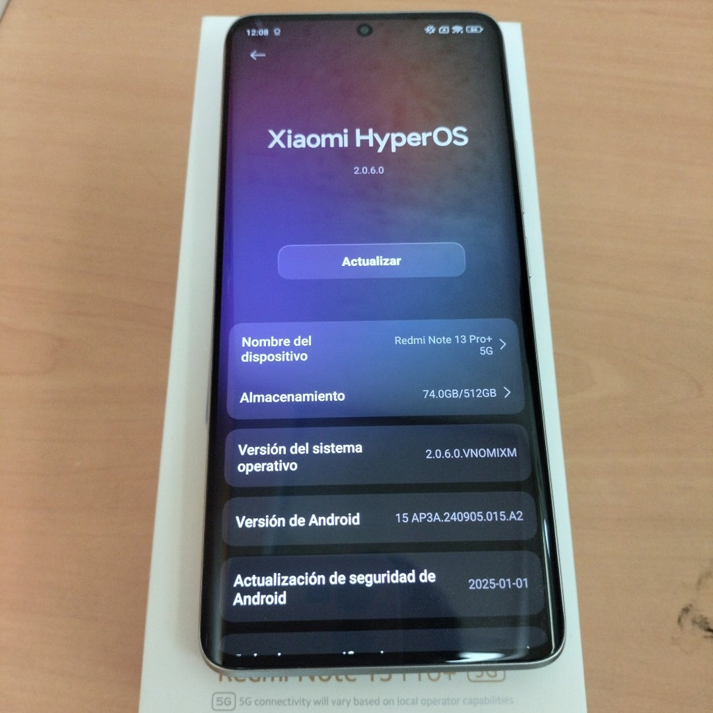 CELULAR XIAOMI REDMI NOTE 13 PRO+ 5G 23090RA98G (2023) 512 GB 12 GB RAM (SEMINUEVO)
