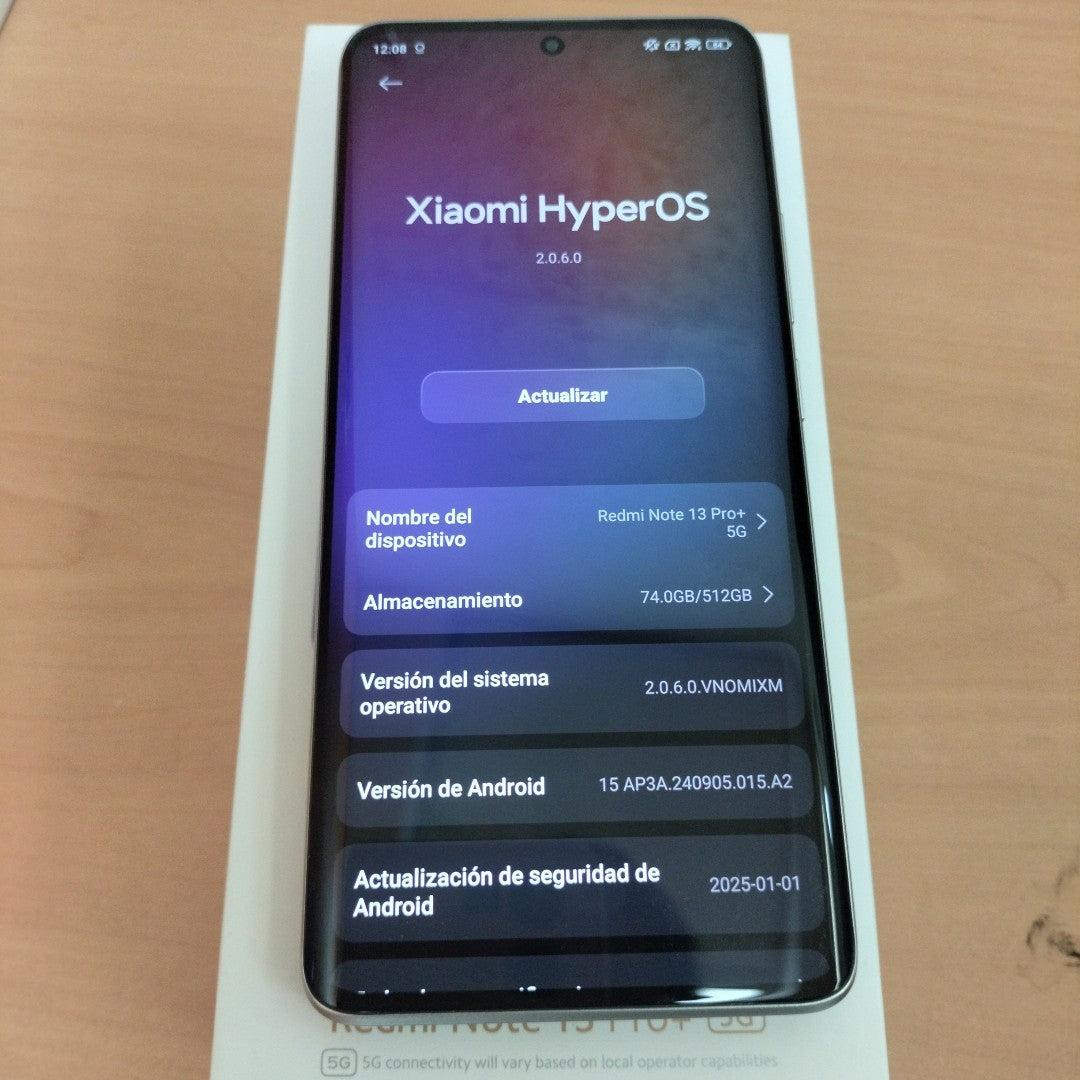 CELULAR XIAOMI REDMI NOTE 13 PRO+ 5G 23090RA98G (2023) 512 GB 12 GB RAM (SEMINUEVO)