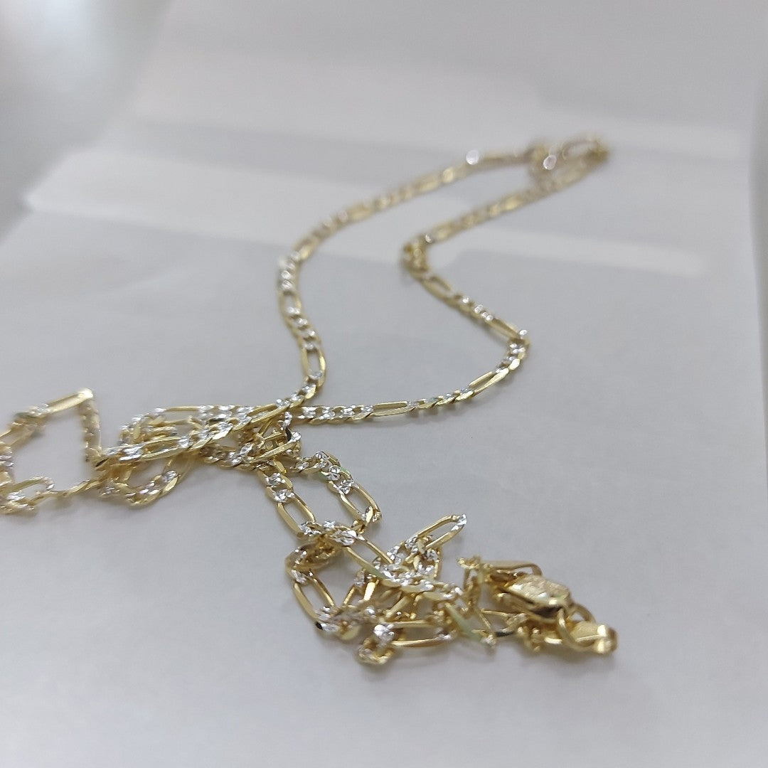 CADENAS CARTIER 3*1 DIAMANTADA ORO 14K 4.6 (NUEVO)