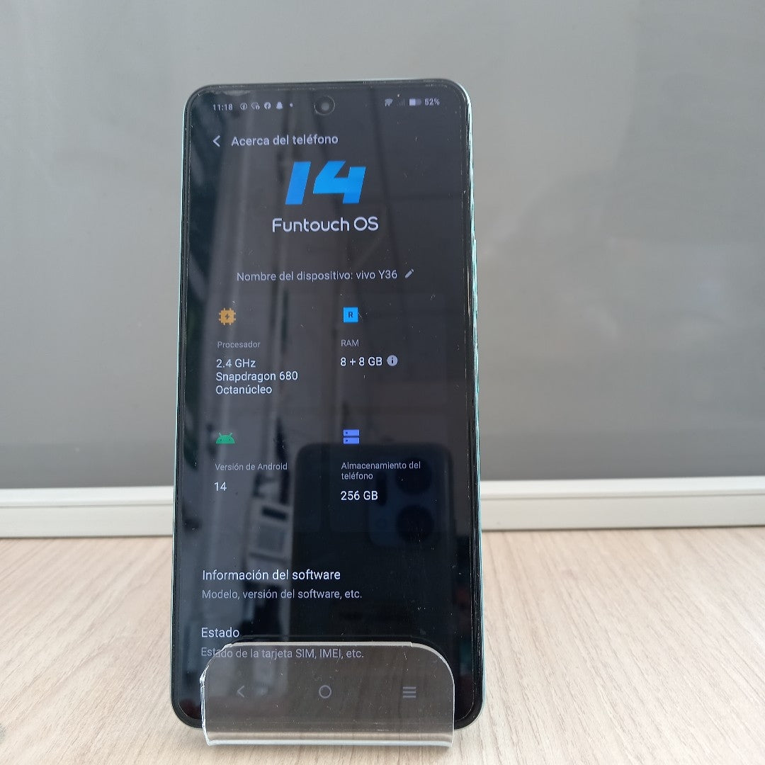 CELULAR VIVO Y36 V2247 256 GB 8 GB RAM (SEMINUEVO)