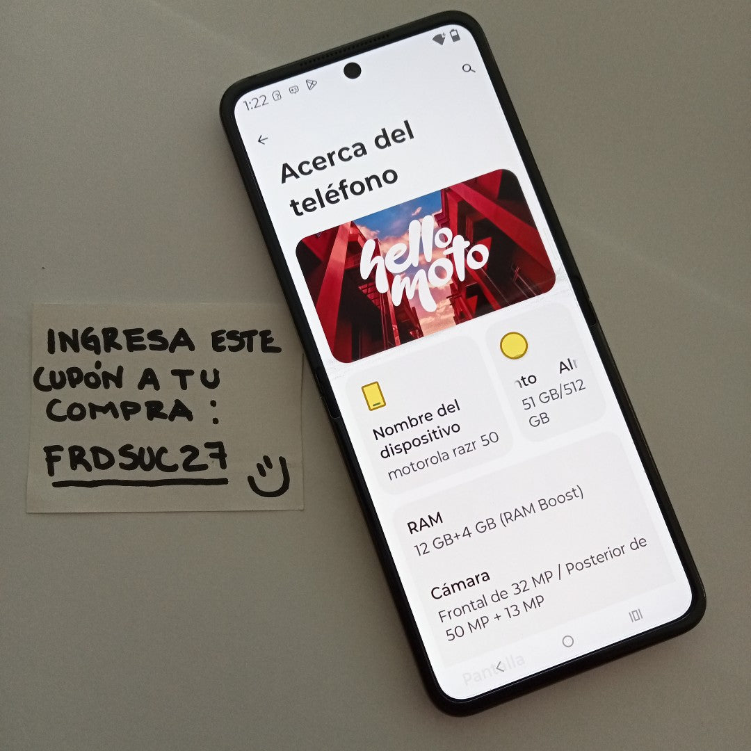 CELULAR MOTOROLA RAZR 50 5G XT2453-1 512 GB 12 GB RAM