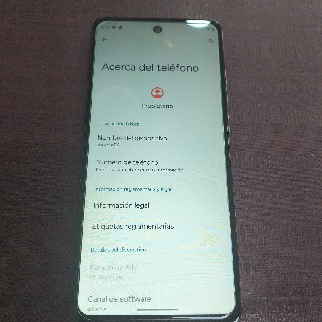 CELULAR MOTOROLA MOTO G24 XT2423-1 (2024) 256 GB 4 GB RAM (SEMINUEVO)