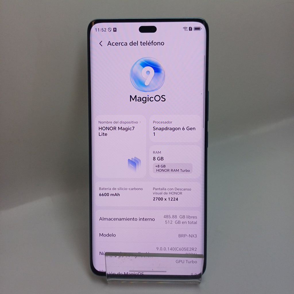CELULAR HONOR MAGIC 7 LITE BRP-NX3 (2025) 512 GB 8 GB RAM (SEMINUEVO)