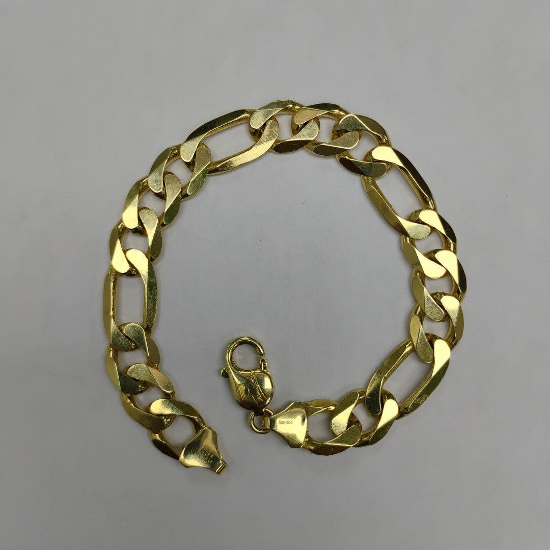 PULSERAS CABALLERO CARTIER 3*1 AMARILLA ORO 14K 33.9 (NUEVO)