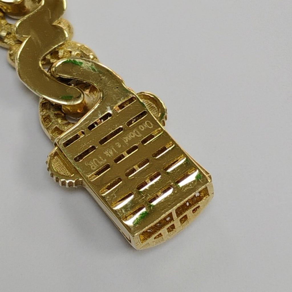 PULSERAS DAMA ORO 14K 15.5 (NUEVO)