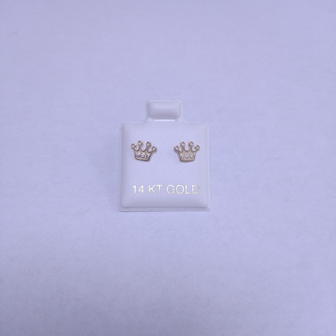 BROQUELES ORO 14K 1 (NUEVO)