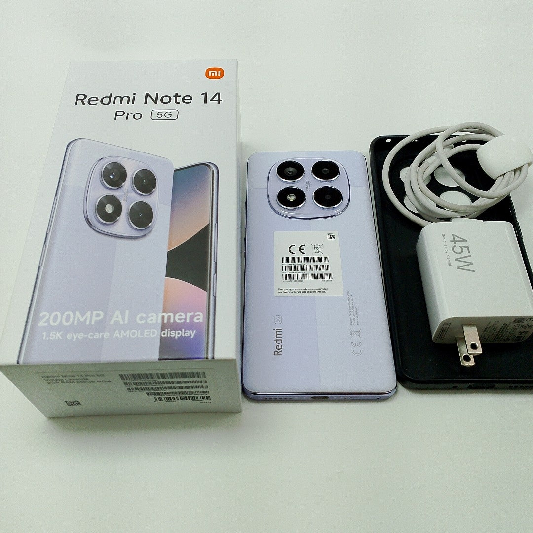 CELULAR XIAOMI REDMI NOTE 14 PRO 5G 24090RA29G (2025) 256 GB 8 GB RAM (SEMINUEVO)