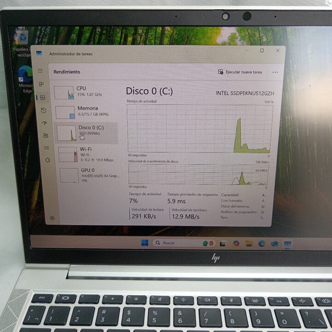 LAPTOP HP ELITEBOOK 840 G8 (2022) 512 GB SSD 16 GB RAM (SEMINUEVO)