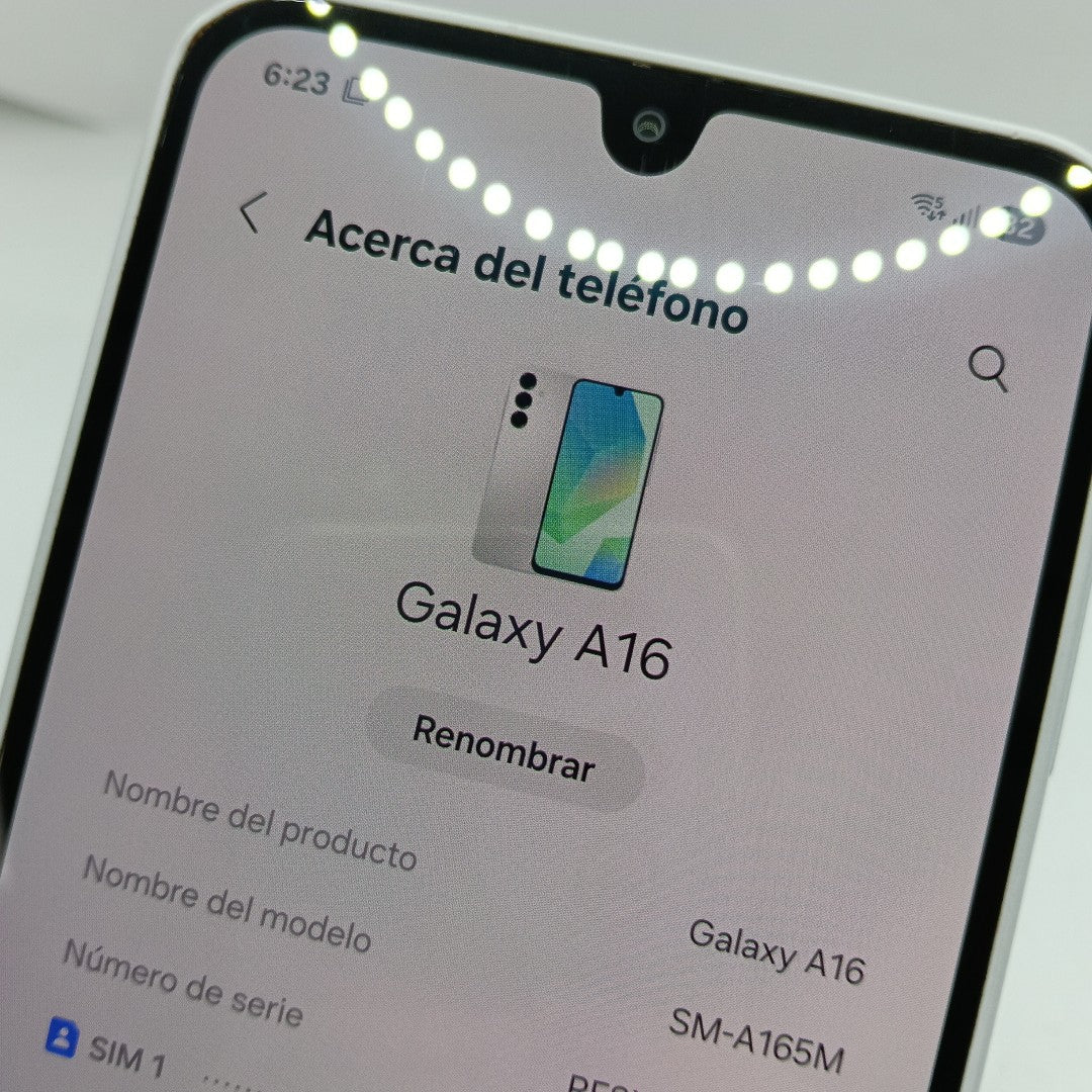 CELULAR SAMSUNG GALAXY A16 SM-A165M (2024) 128 GB 4 GB RAM (SEMINUEVO)