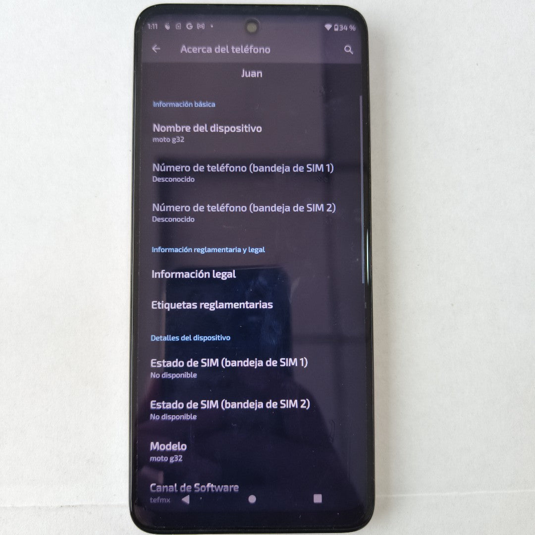 CELULAR MOTOROLA MOTO G32 XT2235-1 128 GB 4 GB RAM