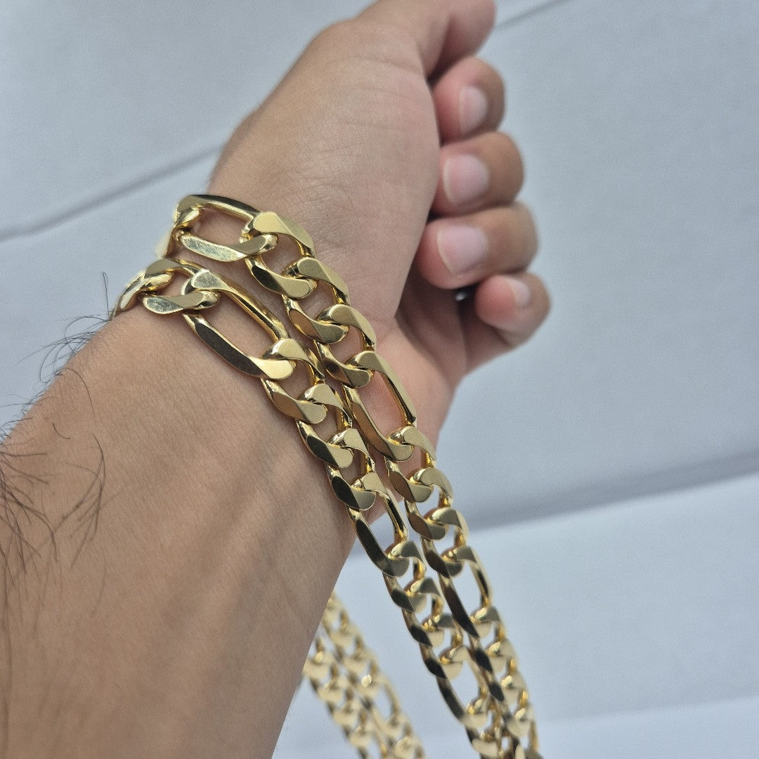 CADENAS CARTIER 3*1 AMARILLA ORO 14K 107 (NUEVO)