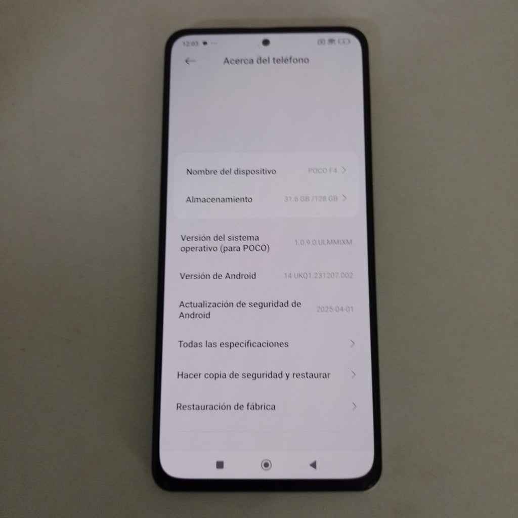 CELULAR XIAOMI POCO F4 22021211RG 128 GB 6 GB RAM (SEMINUEVO)