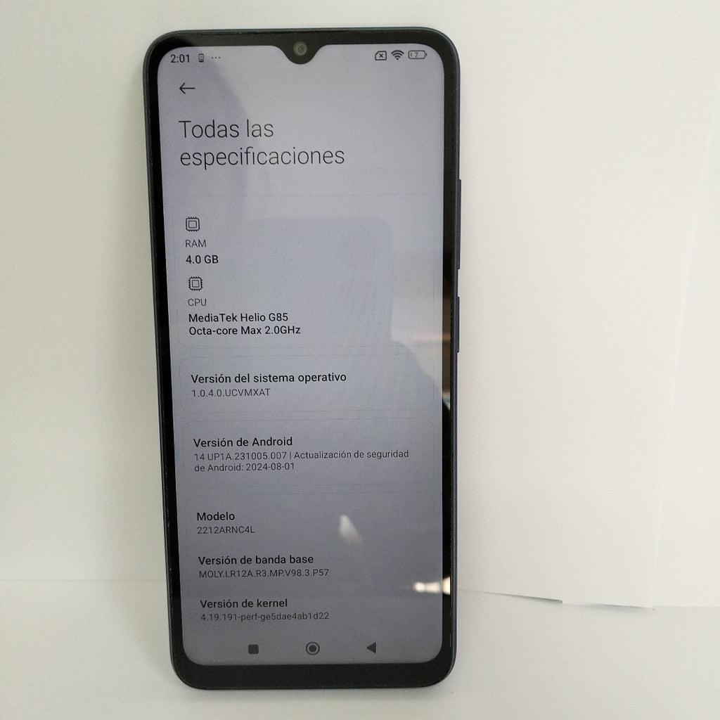 CELULAR XIAOMI REDMI 12C 2212ARNC4L (2023) 128 GB 4 GB RAM (SEMINUEVO)