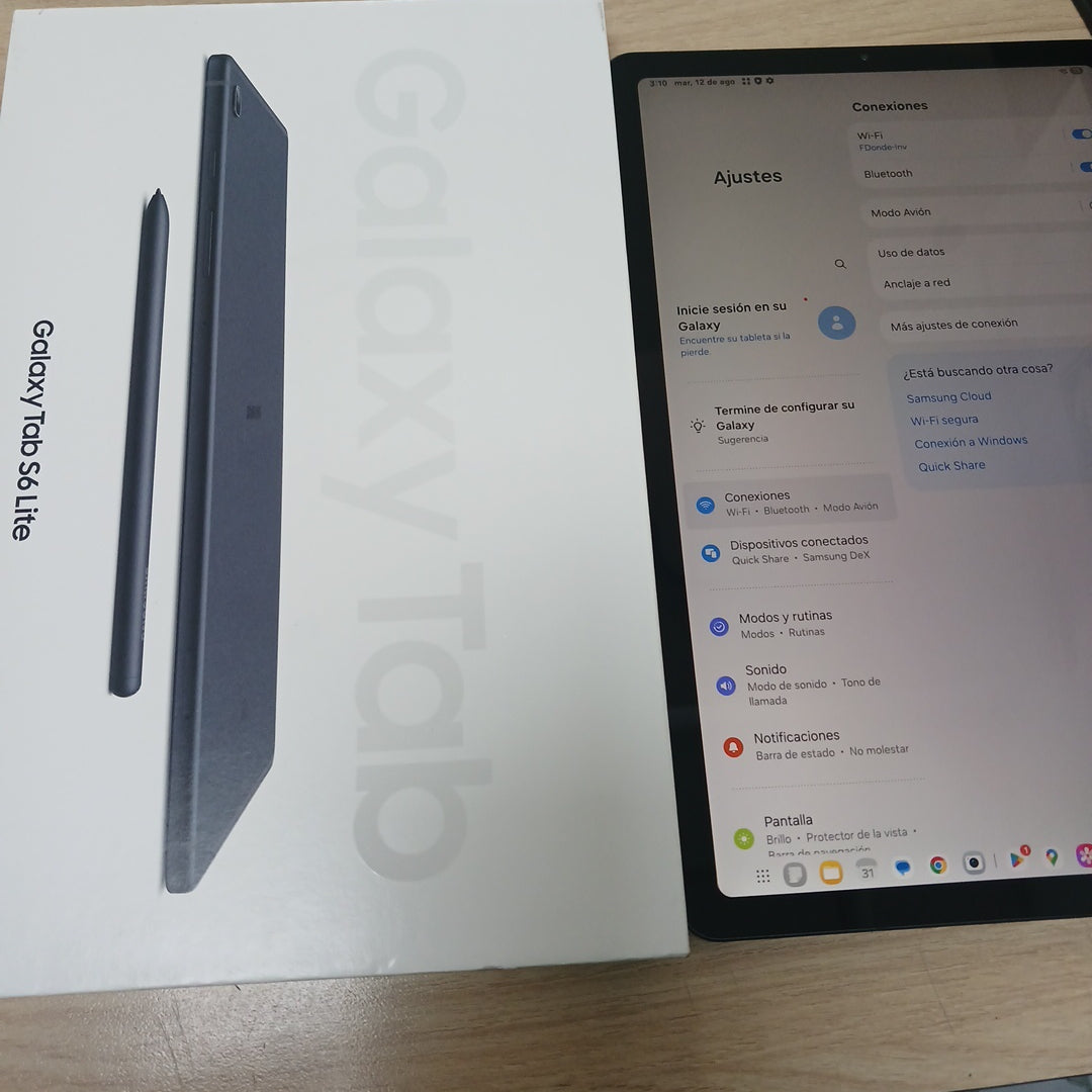 TABLETA SAMSUNG GALAXY TAB S6 LITE SM-P620 (2024) 128 GB 4 GB RAM (SEMINUEVO)
