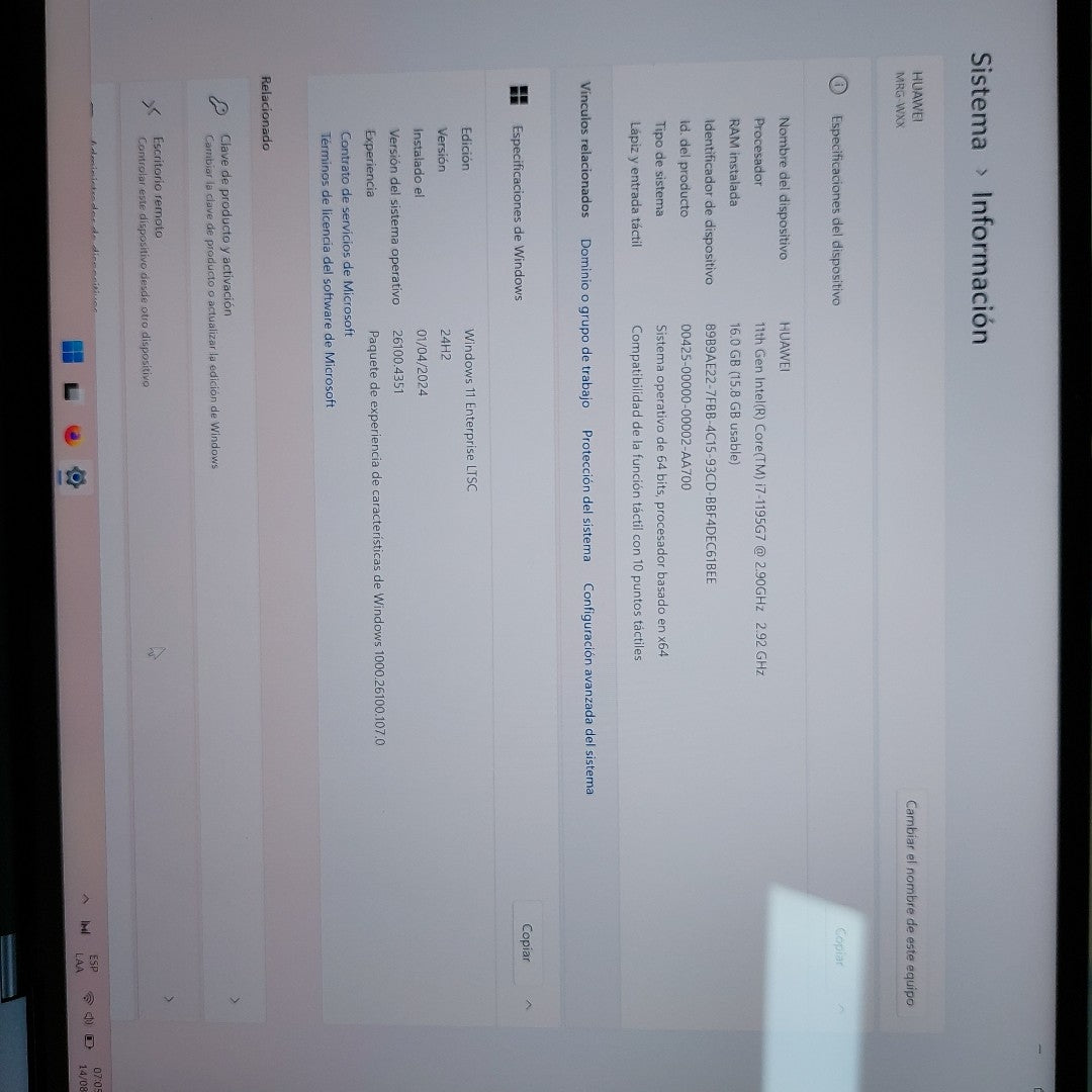 LAPTOP HUAWEI MATEBOOK X PRO MRG-W76 (2022) 1 TB SSD 16 GB RAM (SEMINUEVO)