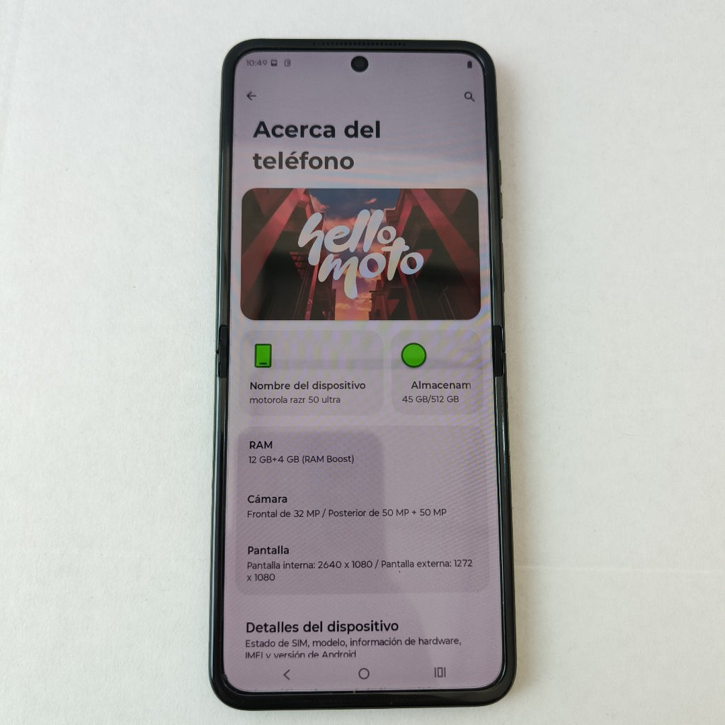 CELULAR MOTOROLA RAZR 50 5G XT2451-3 (2024) 512 GB 12 GB RAM