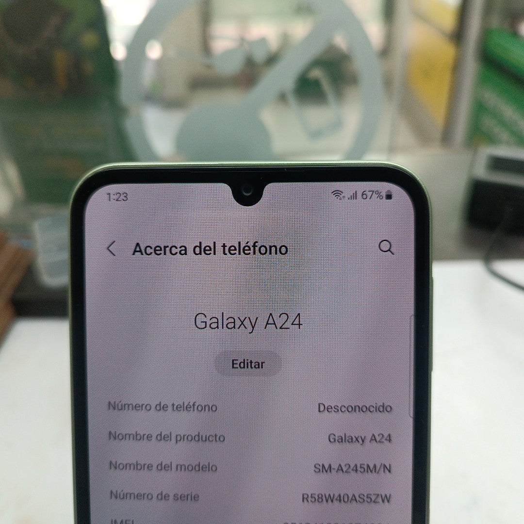 CELULAR SAMSUNG GALAXY A24 SM-A245M/N (2023) 128 GB 4 GB RAM (SEMINUEVO)