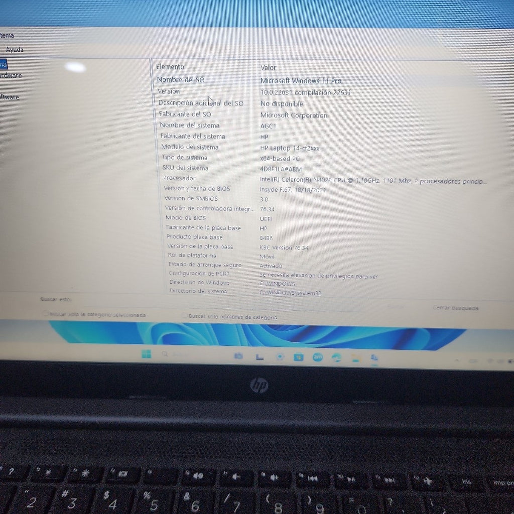 LAPTOP HP 14-CF2542LA (2022) 256 GB SSD 8 GB RAM (SEMINUEVO)