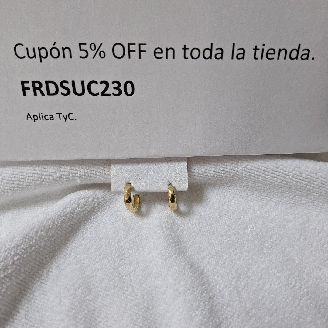 HUGGIES ORO 14K 1.4 (NUEVO)