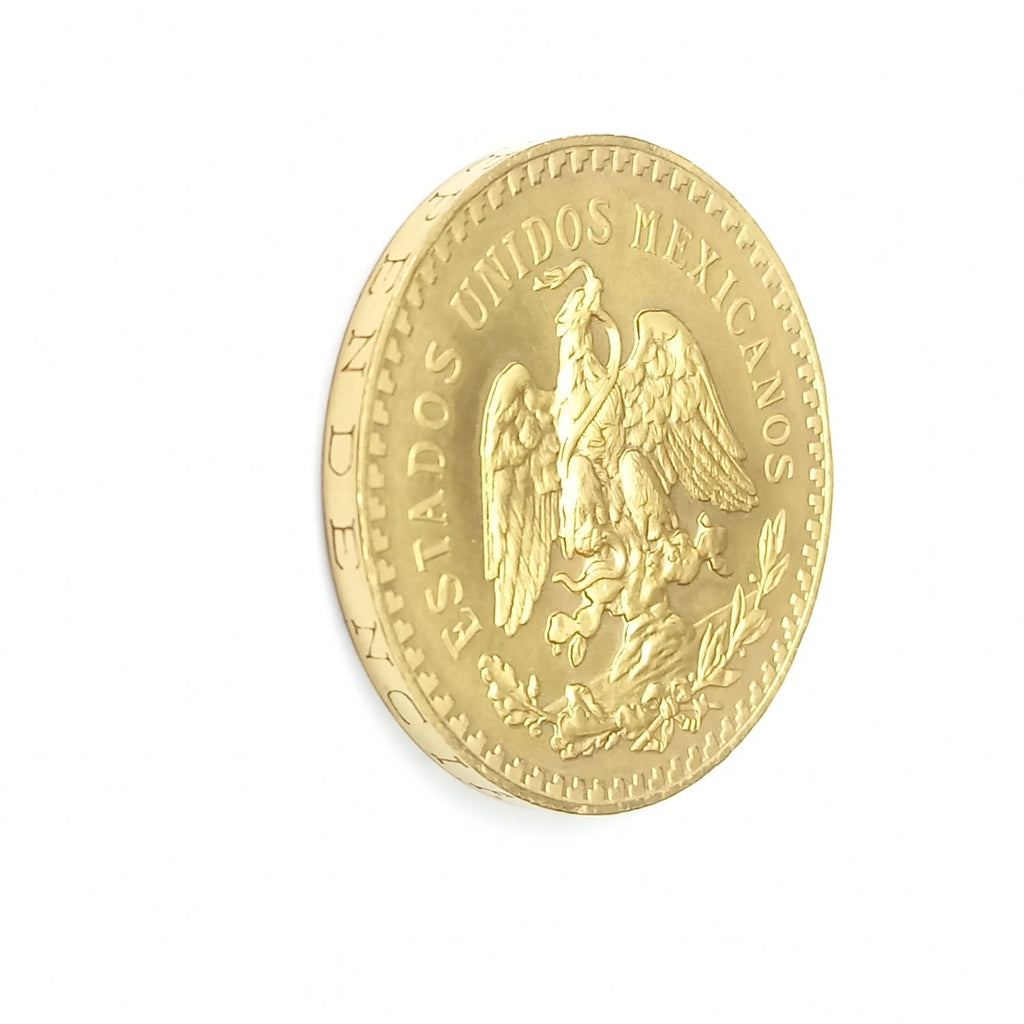 K1 41.6 GRMS - DESC.  0 GRAMOS - 21 K - AVALÚO  69638.4 * * IDENTIFICACIÓN  MONEDA NOMINATIVA. * MONEDAS PESOS  50 PESO (SEMINUEVO)