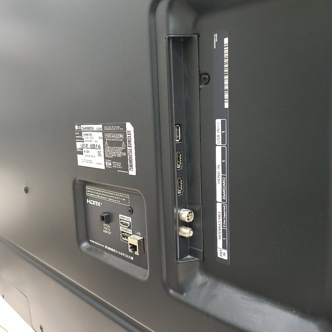 PANTALLA LG 75NANO80TSA (2024) 75" NANOCELL  4K (SEMINUEVO)