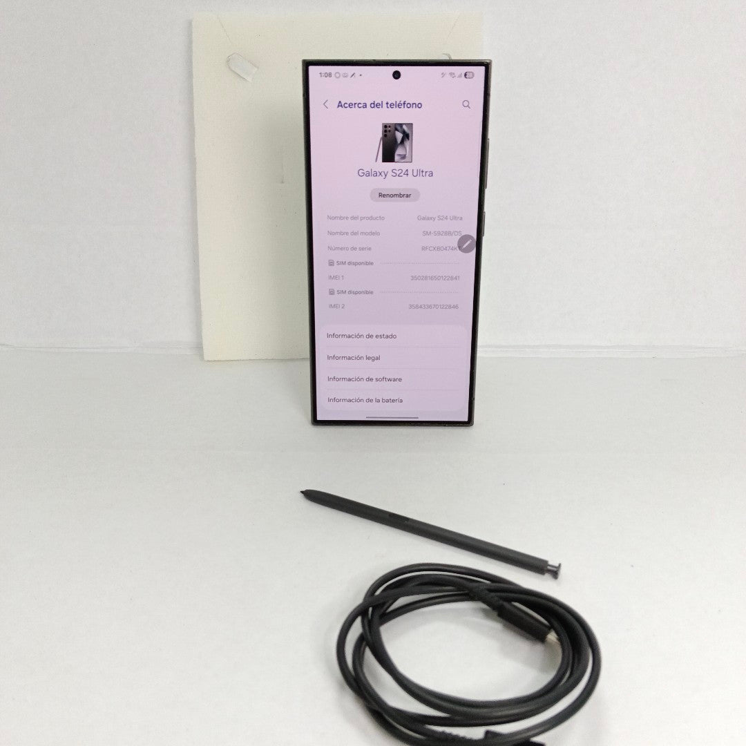 CELULAR SAMSUNG GALAXY S24 ULTRA SM-S928B (2024) 512 GB 12 GB RAM (SEMINUEVO)
