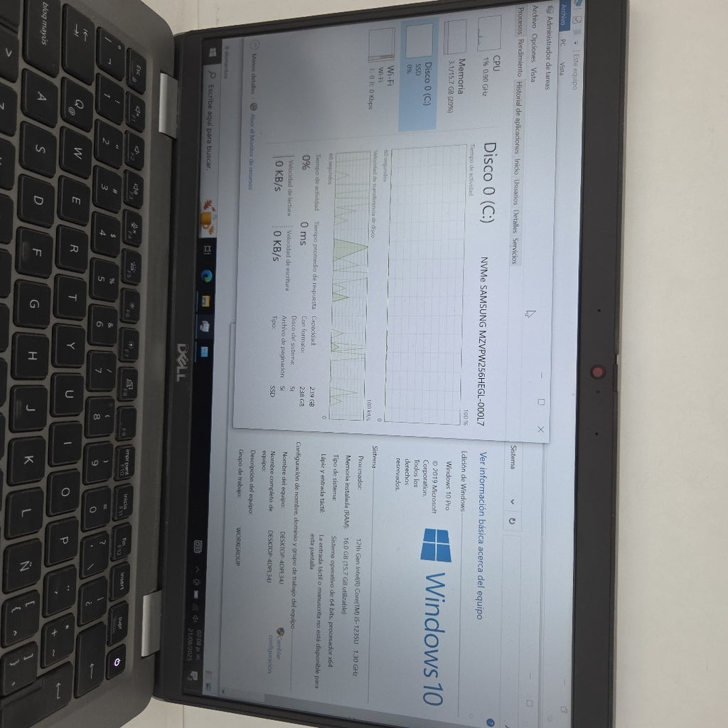 LAPTOP DELL LATITUDE 5430 (2023) 256 GB SSD 8 GB RAM (SEMINUEVO)