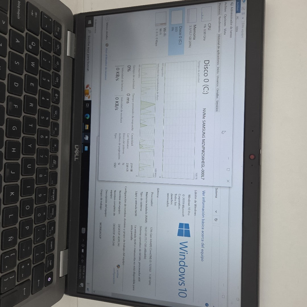 LAPTOP DELL LATITUDE 5430 (2023) 256 GB SSD 8 GB RAM (SEMINUEVO)