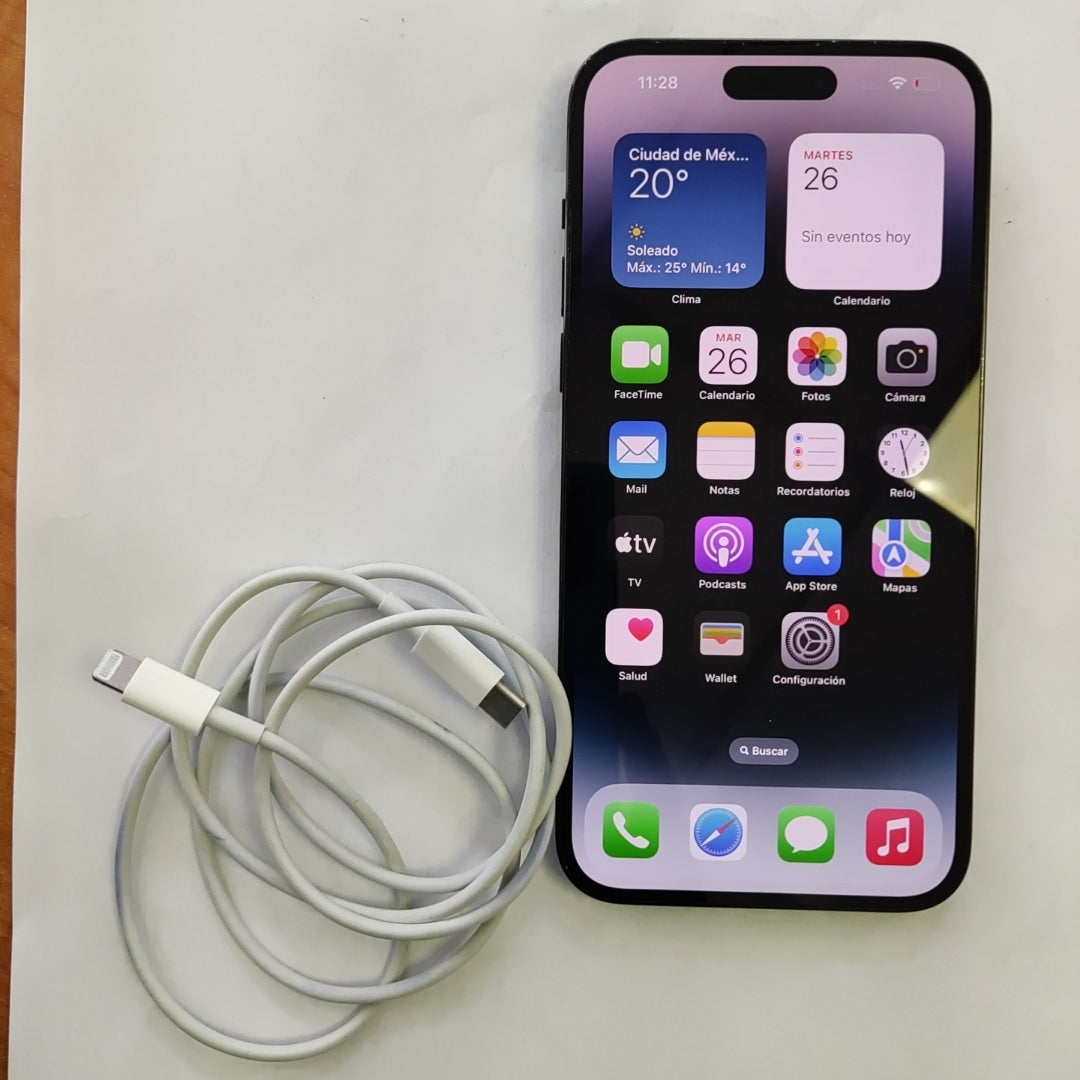 CELULAR APPLE IPHONE 14 PRO MAX A2893 128 GB 6 GB RAM (SEMINUEVO)