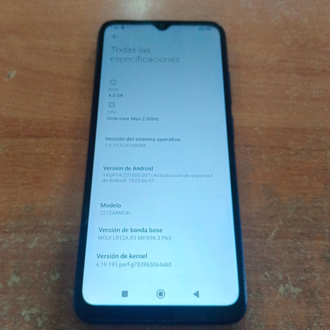 CELULAR XIAOMI REDMI 12C 2212ARNC4L (2023) 128 GB 4 GB RAM (SEMINUEVO)