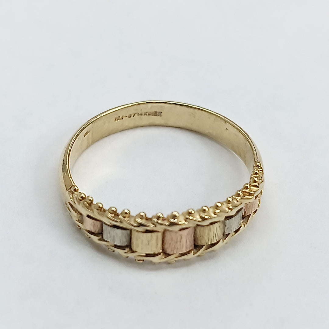 ANILLITO ORO COMBINADO 14 K 3,30 GRMS (SEMINUEVO)