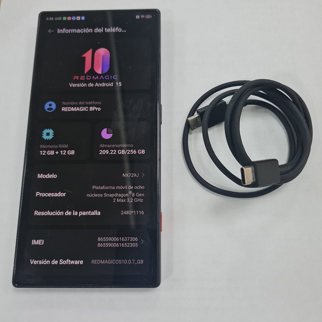 CELULAR NUBIA  REDMAGIC 8 PRO NX729J (2023) 256 GB 12 GB RAM (SEMINUEVO)