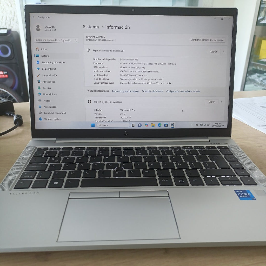 LAPTOP HP ELITEBOOK 840 G8 (2023) 256 GB SSD 16 GB RAM