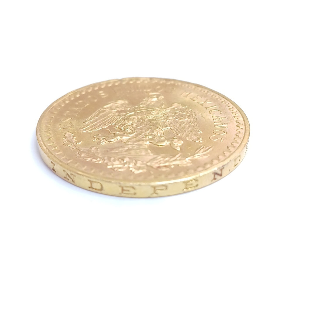 K1 41.6 GRMS - DESC. 0 GRAMOS - 21 K - AVALÚO 77688 * * IDENTIFICACIÓN MONEDA NOMINATIVA. * MONEDAS PESOS 50 PESOS. (SEMINUEVO)