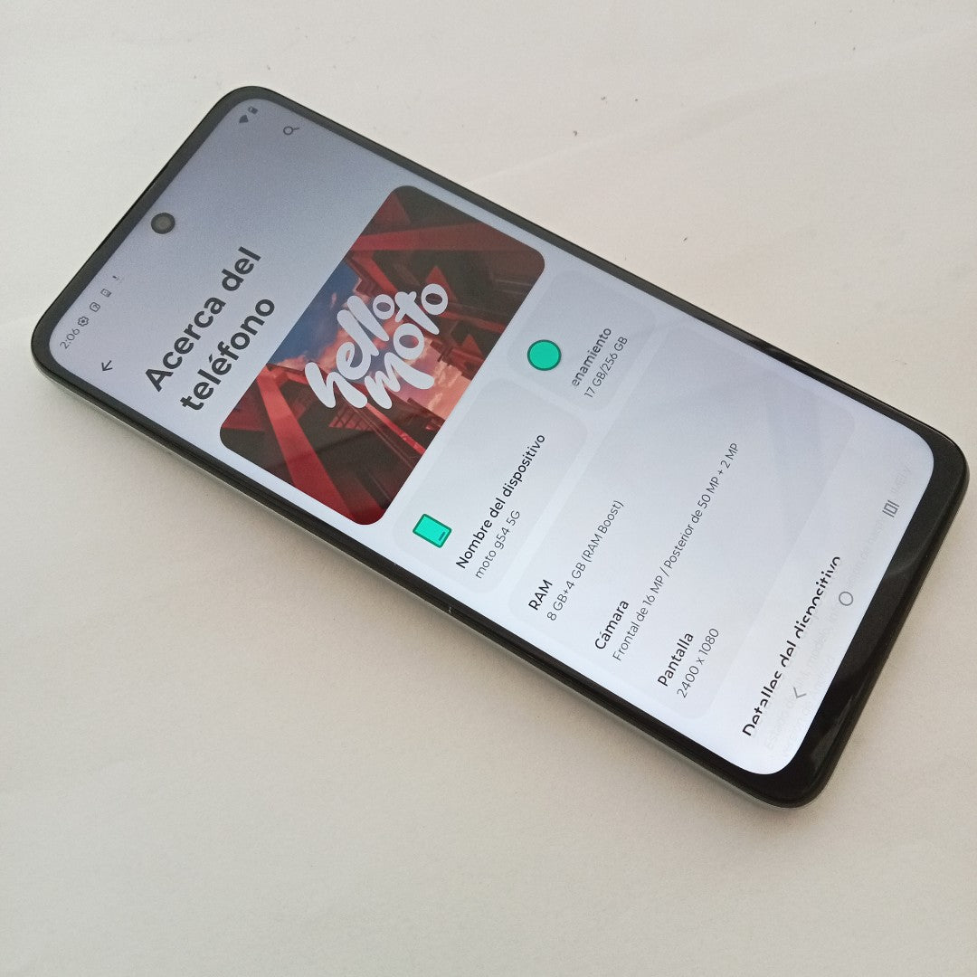 CELULAR MOTOROLA MOTO G54 5G XT2343-1 (2023) 256 GB 8 GB RAM (SEMINUEVO)
