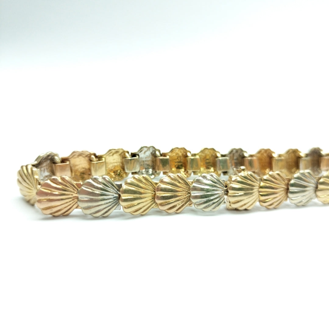 PULSERA. ORO COMBINADO. 14 K 21.7 GRMS (SEMINUEVO)
